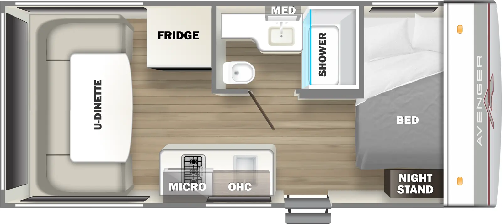 Avenger 16RD Floorplan